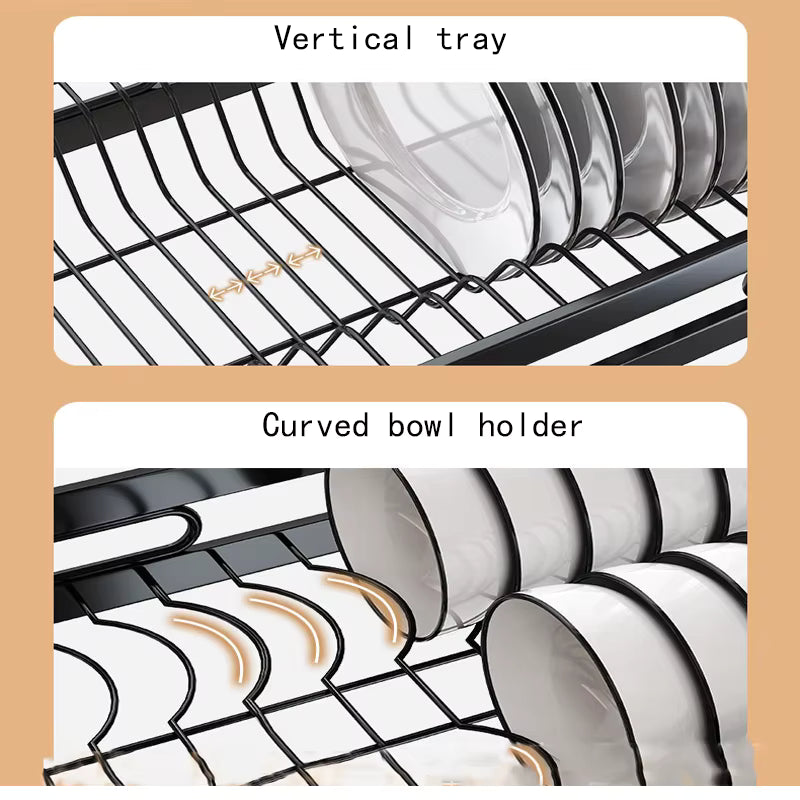 3 Tiers Dish Drying Rack